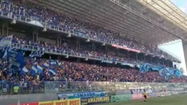 Torcida do Cruzeiro durante o jogo contra o Grêmio, no Independência