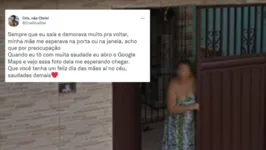 Segundo ela, a mulher o esperava na porta de casa quando o filho demorava a chegar