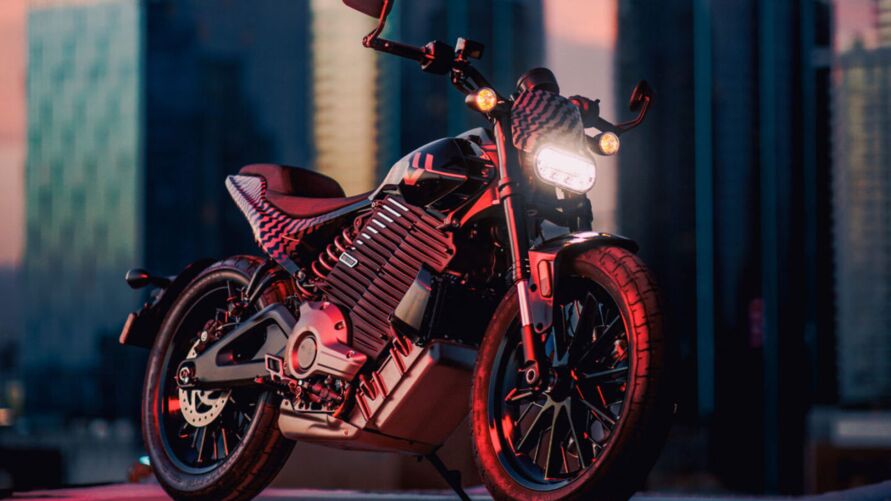 A moto LiveWire S2 Del Mar, produzida pela divisão elétrica da Harley Davidson.