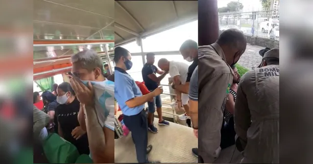 Imagem ilustrativa da notícia Vídeo: gás de pimenta vaza dentro de embarcação em Belém