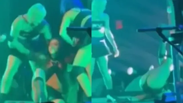 Imagem ilustrativa da notícia Vídeo: Pabllo Vittar cai durante show em Nova York