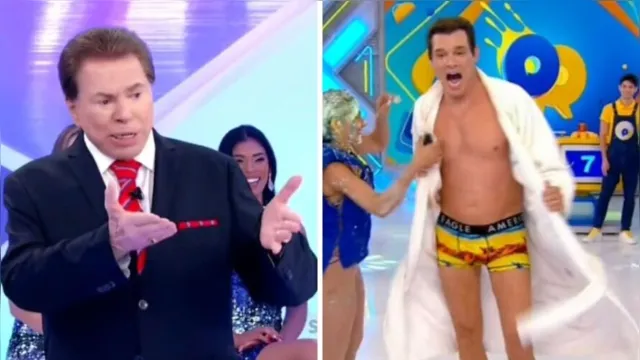Imagem ilustrativa da notícia Vídeo: Celso leva bronca de Silvio por ficar de cueca na TV