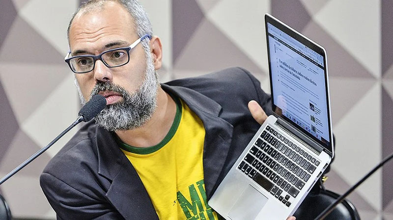 O blogueiro bolsonarista Allan dos Santos é fundador do Canal Livre