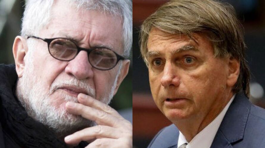 O diretor, Walter Carvalho e o presidente Jair Bolsonaro