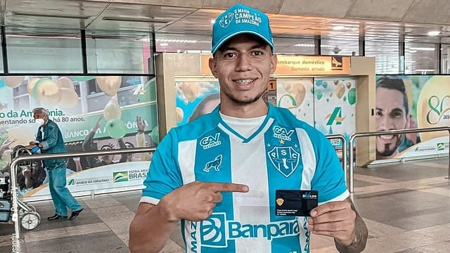 Atacante Marcelinho, novo contratado do Paysandu