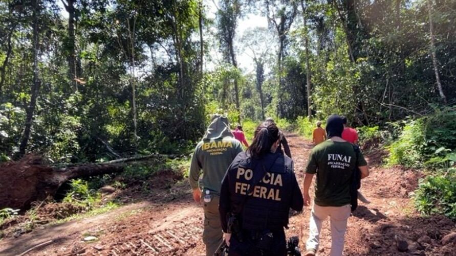 Operação conjunta entre PF, MPF, IBama e Funai fechou 3 garimpos ilegais em terra indígena Kayapó.