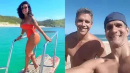 Solange Gomes, Márcio Garcia e  Marcello Machado: sexo a três