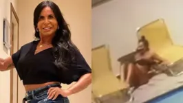 Gretchen divertiu os seguidores com o vídeo de queda compartilhado no Instagram.