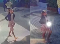 um vídeo em que a menina aparece andando na rua sozinha foi localizado pelas autoridades.