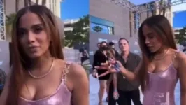Anitta ganhou presente momentos antes de subir ao palco de premiação da Billboard