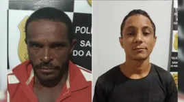 Kadima de 24 anos e Ruberval de 46, possuem várias passagem pela Delegacia de Polícia Civil de Santana do Araguaia