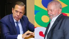 Ex governador de São Paulo João Doria e Luiz Inácio Lula da Silva