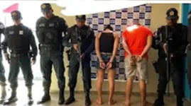 Mateus Pereira e Tatiane Vicente da Silva foram autuados pelo crime de tráfico de droga e receptação