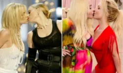 Imagem ilustrativa da notícia Madonna e Britney Spears recriam beijo icônico do VMA da MTV