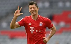 O atacante polonês Robert Lewandowski.