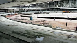 Obras no Estádio Olímpico do Pará seguem em ritmo acelerado