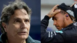 Ex-piloto brasileiro (esquerda) chamou Hamilton (direita) de 'Neguinho' em entrevista.