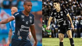 Zagueiro Everton Sena e lateral esquerdo Leonan, do Clube do Remo