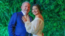 Lula e Janja, na festa de casamento em um buffet na zona sul de São Paulo