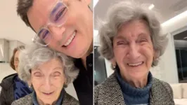 Celso Portiolli e a mãe, Dibe Said