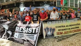 Funcionários do Banco da Amazônia estão em greve desde a última terça-feira (28).