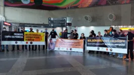 No Pará, ato dos policiais federais se concentrou no Aeroporto Internacional de Belém.