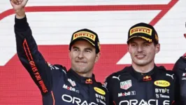 Max Verstappen e Sérgio Pérez garantiram "dobradinha" para a Red Bull.