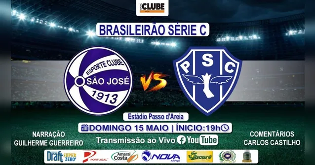 Imagem ilustrativa da notícia Tem Jogo no DOL. Ouça São José-RS X Paysandu