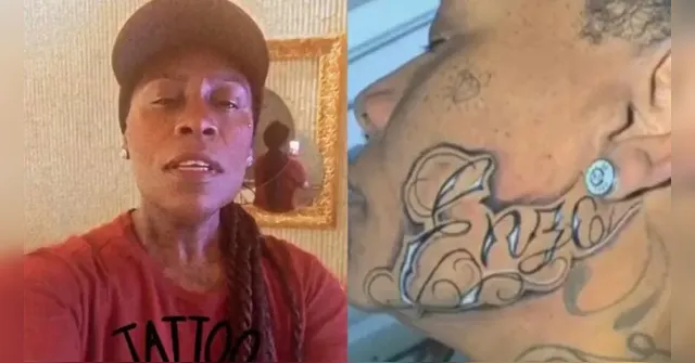 Imagem ilustrativa da notícia Pepê, dupla de Neném, tatua o rosto e se arrepende