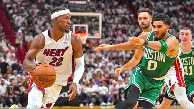 Imagem ilustrativa da notícia Miami Heat bate o Celtics e sai na frente da final do Leste