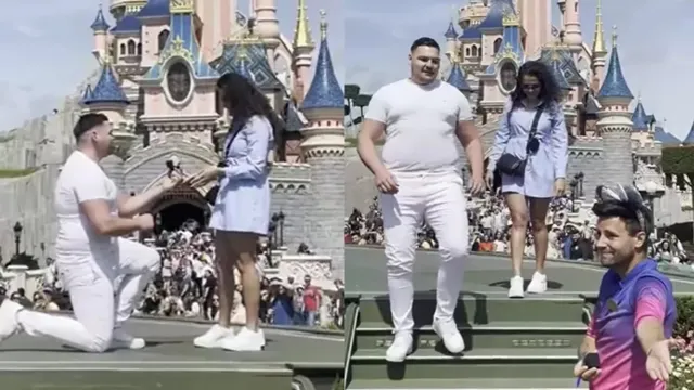 Imagem ilustrativa da notícia Vídeo: funcionário da Disney toma aliança e impede pedido