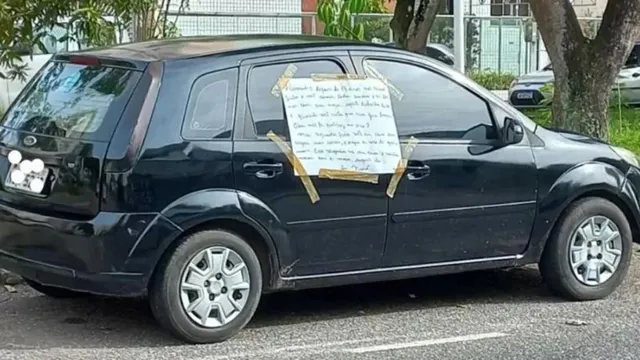 Imagem ilustrativa da notícia Após
cartaz em carro em Belém,  mulher traída
reencontra ex