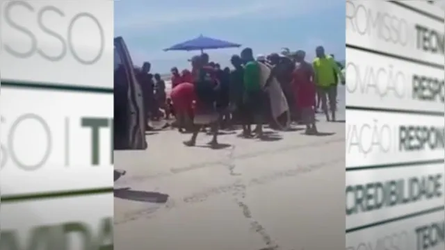 Imagem ilustrativa da notícia Vídeo: turista maranhense morre afogado em praia de Salinas