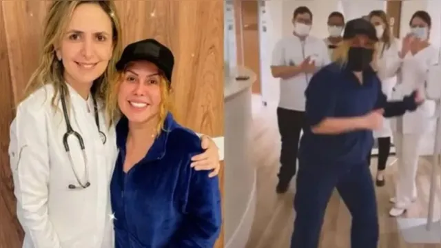 Imagem ilustrativa da notícia Vídeo: Joelma recebe alta após internação por edema no rosto