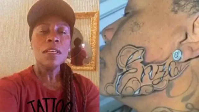 Imagem ilustrativa da notícia Pepê, dupla de Neném, tatua o rosto e se arrepende