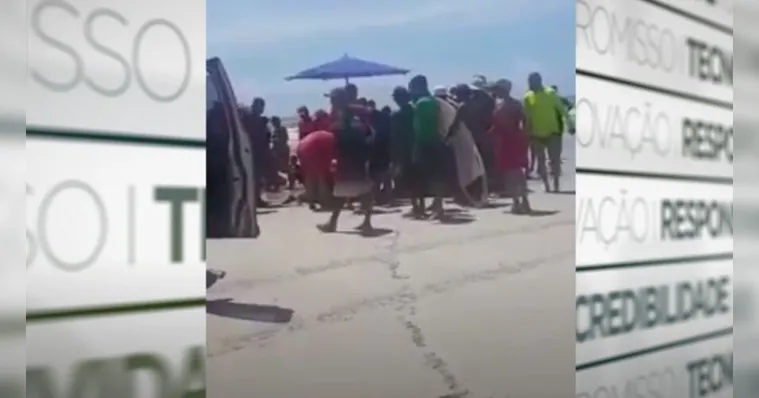 Imagem ilustrativa da notícia Vídeo: turista maranhense morre afogado em praia de Salinas