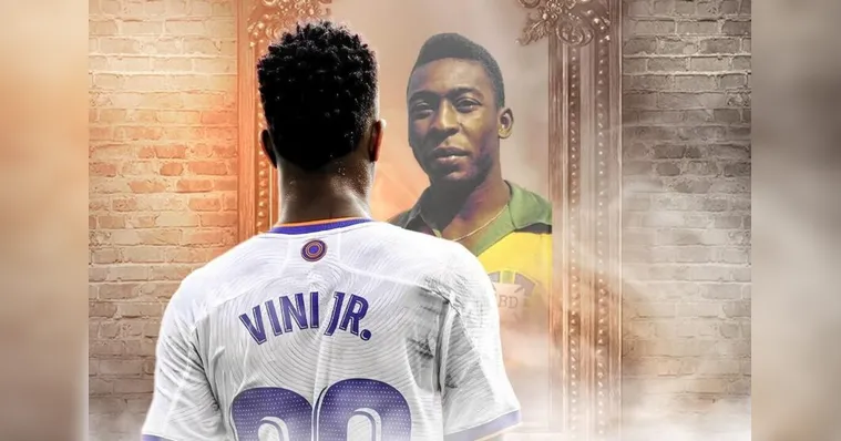 Imagem ilustrativa da notícia Pelé exalta Vinicius Junior por gol do título do Real Madrid 