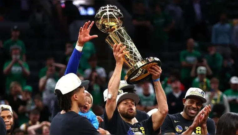 Imagem ilustrativa da notícia Golden State Warriors bate o Celtics e é campeão da NBA
