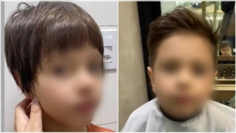Imagem ilustrativa da notícia Após procurar a polícia, mãe mostra novo penteado do filho