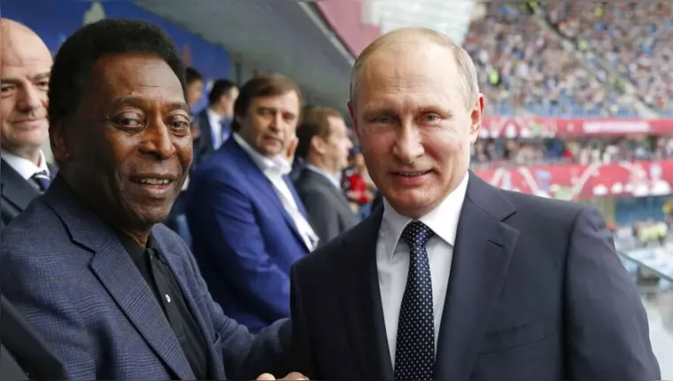 Imagem ilustrativa da notícia A comovente Carta Aberta do Rei Pelé para Vladimir Putin