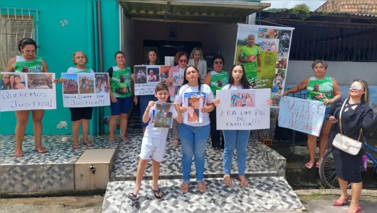 Imagem ilustrativa da notícia Familiares e amigos de homem morto em restaurante protestam