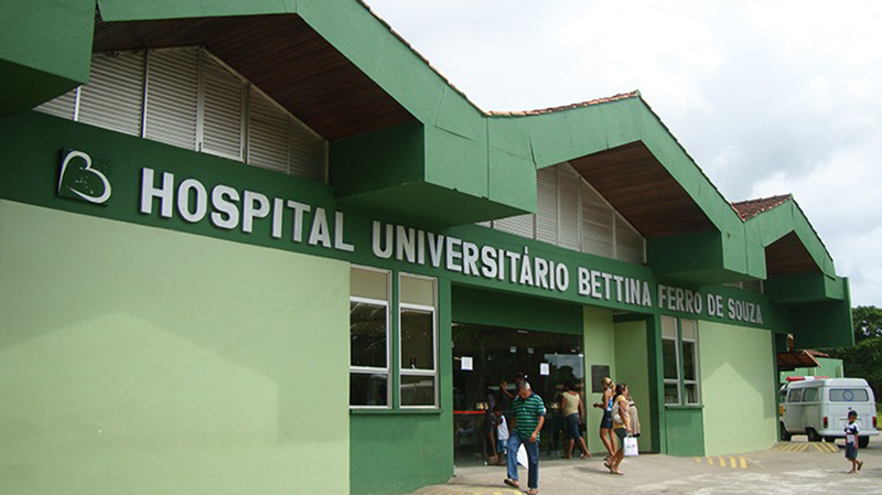 O Hospital Universitário Bettina Ferro de Souza (HUBFS), em Belém.