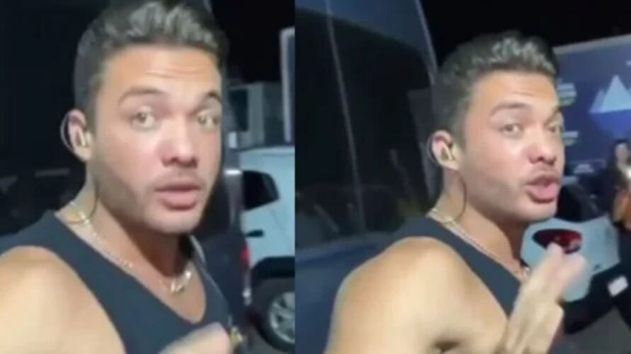 Imagem ilustrativa da notícia: Vídeo: Wesley Safadão dá piti após show: "não encosta, não"