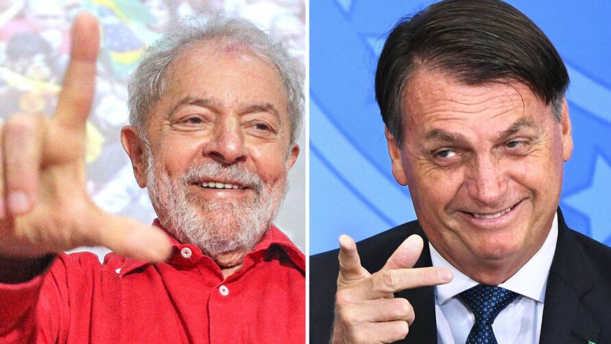 Pesquisa mostra Lula estável e Bolsonaro em segundo