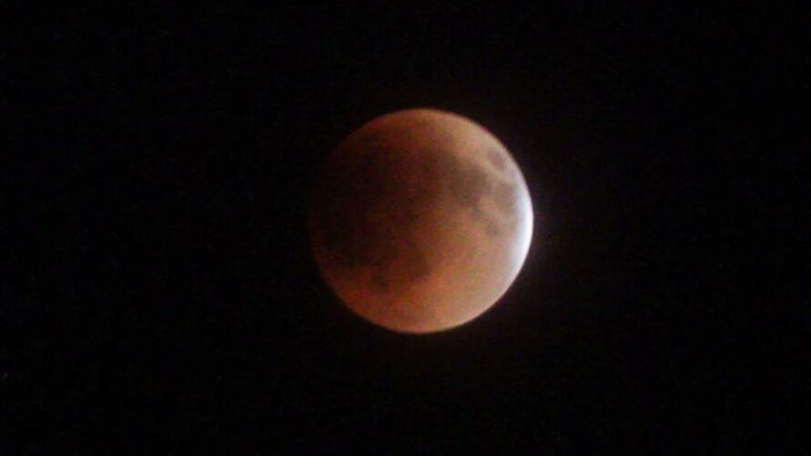 Eclipse lunar total foi visto com clareza pelos paraenses na madrugada desta segunda (16)
