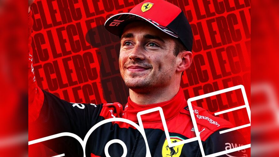 Leclerc faz a volta mais rápida e é pole no GP da Espanha