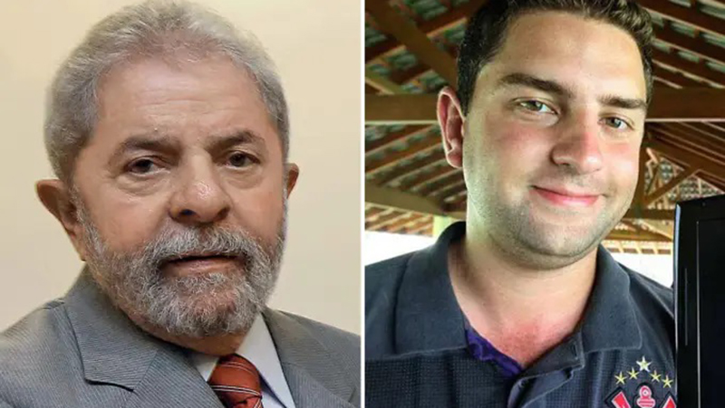 Lula e o filho Luís Cláudio: rapas foi vítima de assalto