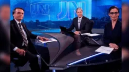 Em 2018, presidente foi aos estúdios da TV onde foi entrevistado no JN