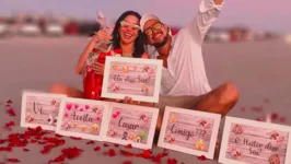 Viviane Batidão e Hugo Vieira ficam noivos em Salinas.