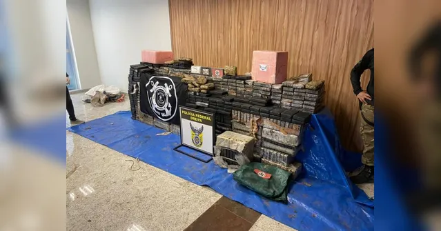 Imagem ilustrativa da notícia PF apreende tonelada de cocaína com símbolo nazista no Pará